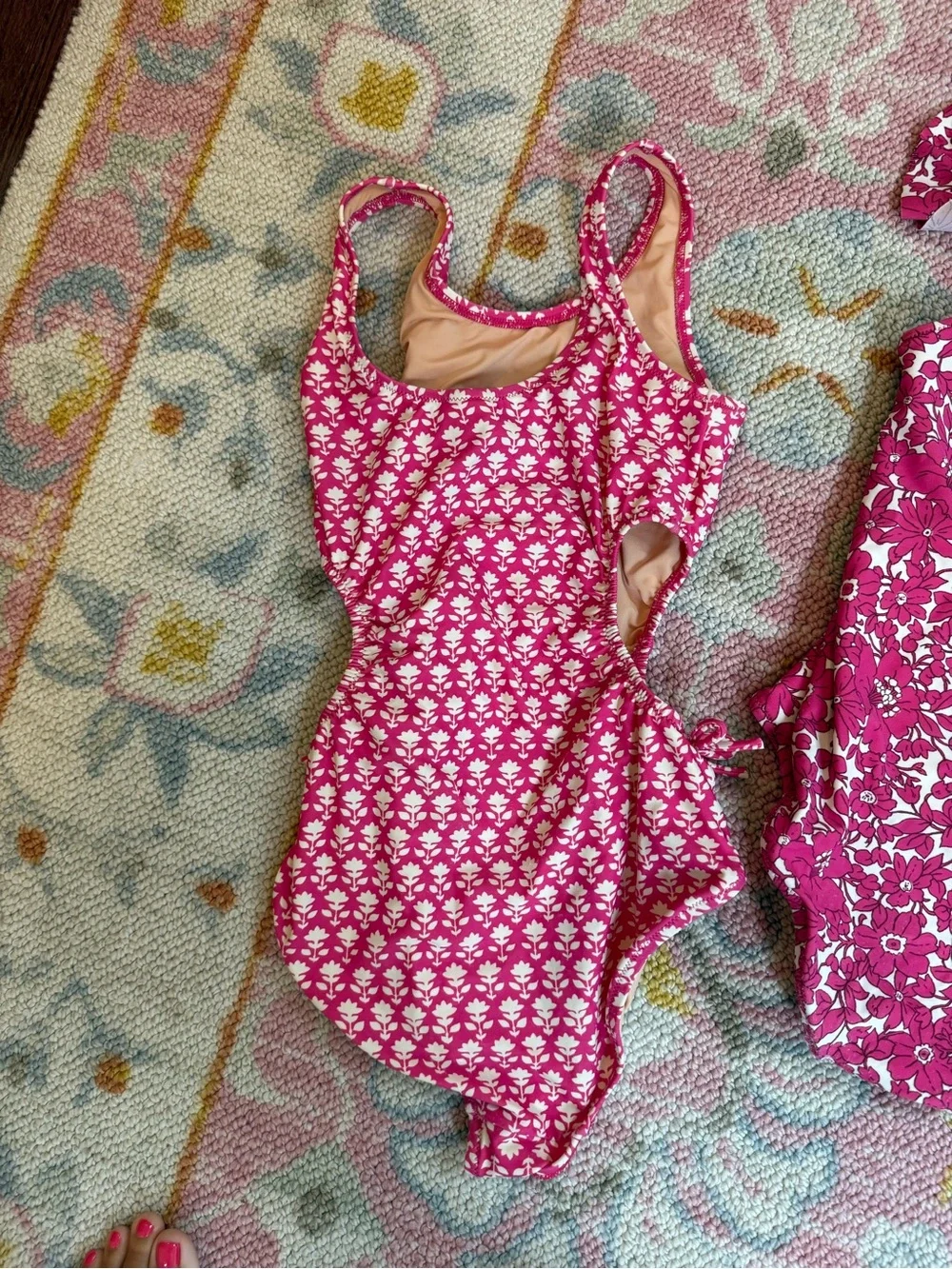 Lot of 4 J.Crew Crewcuts Girls 10 One Piece Swimsuits